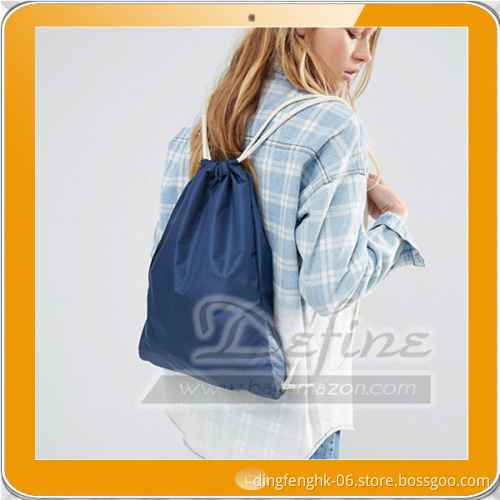 Premium Nylon Drawstring Backpack Bag